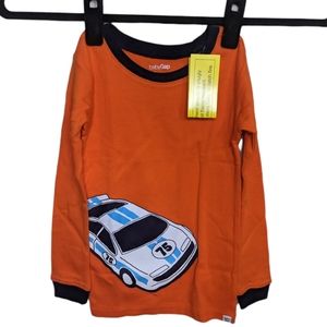 NWT BabyGap Boy's Orange Long Sleeve Shirt 🚗✨